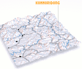 3d view of Kommŏri-dong