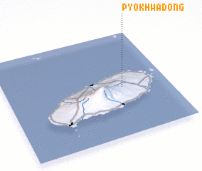 3d view of Pyŏkhwa-dong