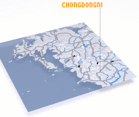 3d view of Chŏngdong-ni