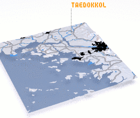 3d view of Taedŏk-kol