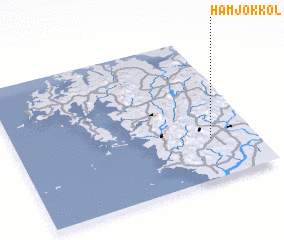 3d view of Hamjŏk-kol