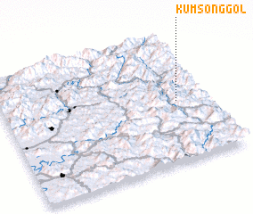 3d view of Kŭmsŏng-gol