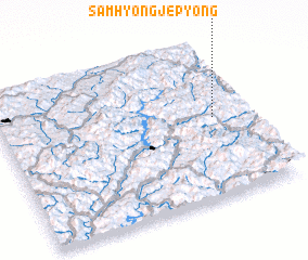 3d view of Samhyŏngjep\