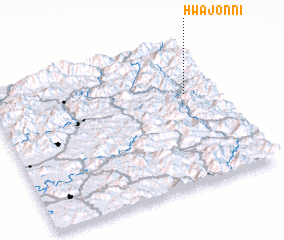 3d view of Hwajŏn-ni