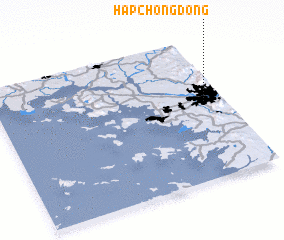 3d view of Hapchŏng-dong