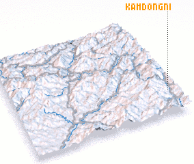 3d view of Kamdŏng-ni