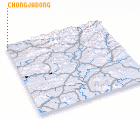 3d view of Chŏngja-dong