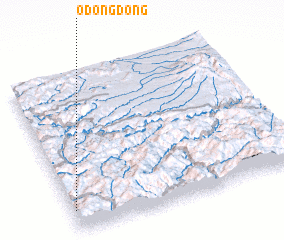 3d view of Ŏdong-dong