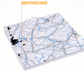 3d view of Annyŏng-ch\