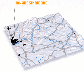 3d view of Hawangsimni-dong