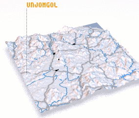 3d view of Unjŏm-gol