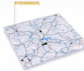 3d view of Myŏngmak-kol