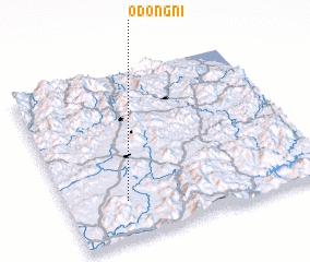 3d view of Odŏng-ni