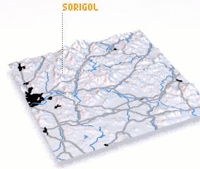 3d view of Sŏri-gol