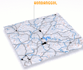 3d view of Wŏndang-gol