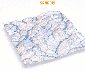 3d view of Samgŏ-ri
