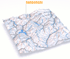 3d view of Nandŏng-ni