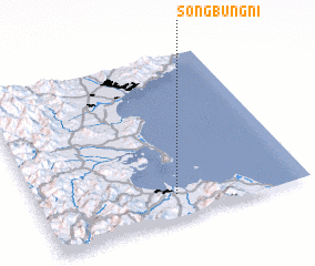 3d view of Sŏngbung-ni