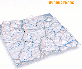 3d view of Myŏndae-dong