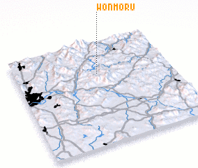 3d view of Wŏnmŏru