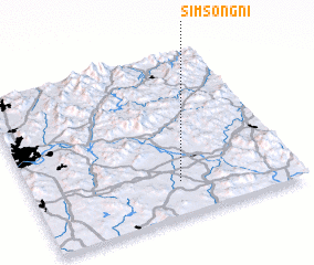 3d view of Simsŏng-ni