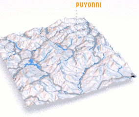 3d view of Puyŏn-ni
