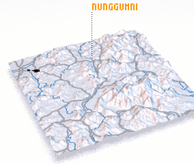 3d view of Nŭnggŭm-ni