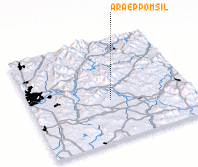 3d view of Araeppŏm-sil