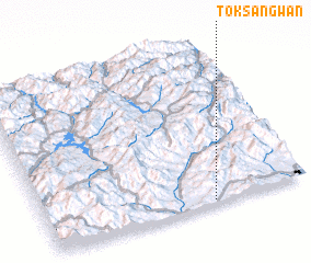 3d view of Tŏksan\