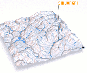 3d view of Sinjŏng-ni