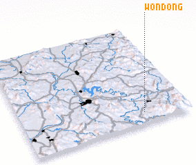 3d view of Wŏn-dong