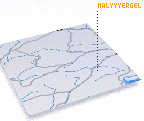 3d view of Malyy Yergel\