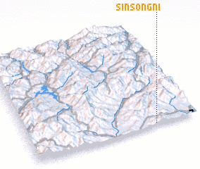 3d view of Sinsŏng-ni