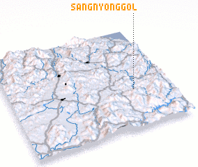 3d view of Sangnyŏng-gol