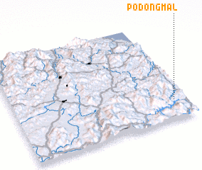 3d view of Pŏdŏng-mal