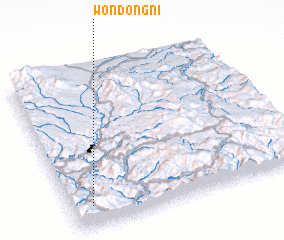 3d view of Wŏndong-ni