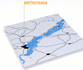 3d view of Dmitriyevka