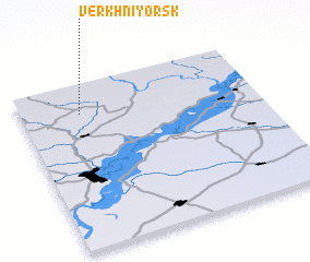 3d view of Verkhniy Orsk