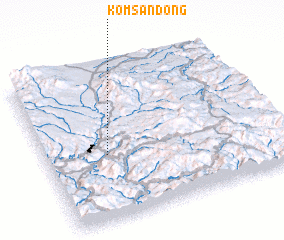 3d view of Kŏmsan-dong