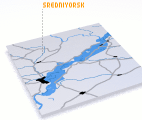 3d view of Sredniy Orsk