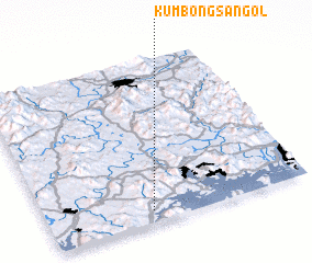 3d view of Kŭmbongsan-gol