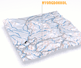 3d view of Myŏngdŏk-kol