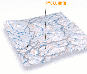 3d view of Pyŏllam-ni