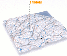 3d view of Samgŏ-ri