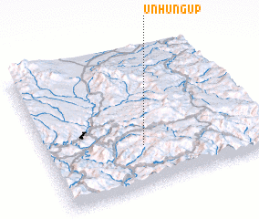 3d view of Unhŭng-ŭp