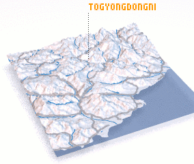 3d view of Tŏgyongdŏng-ni