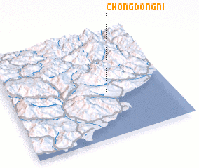 3d view of Chŏngdong-ni