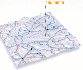 3d view of Sinjŏn-gol