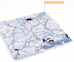 3d view of Ponggong-ni