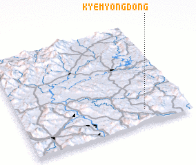 3d view of Kyemyŏng-dong
